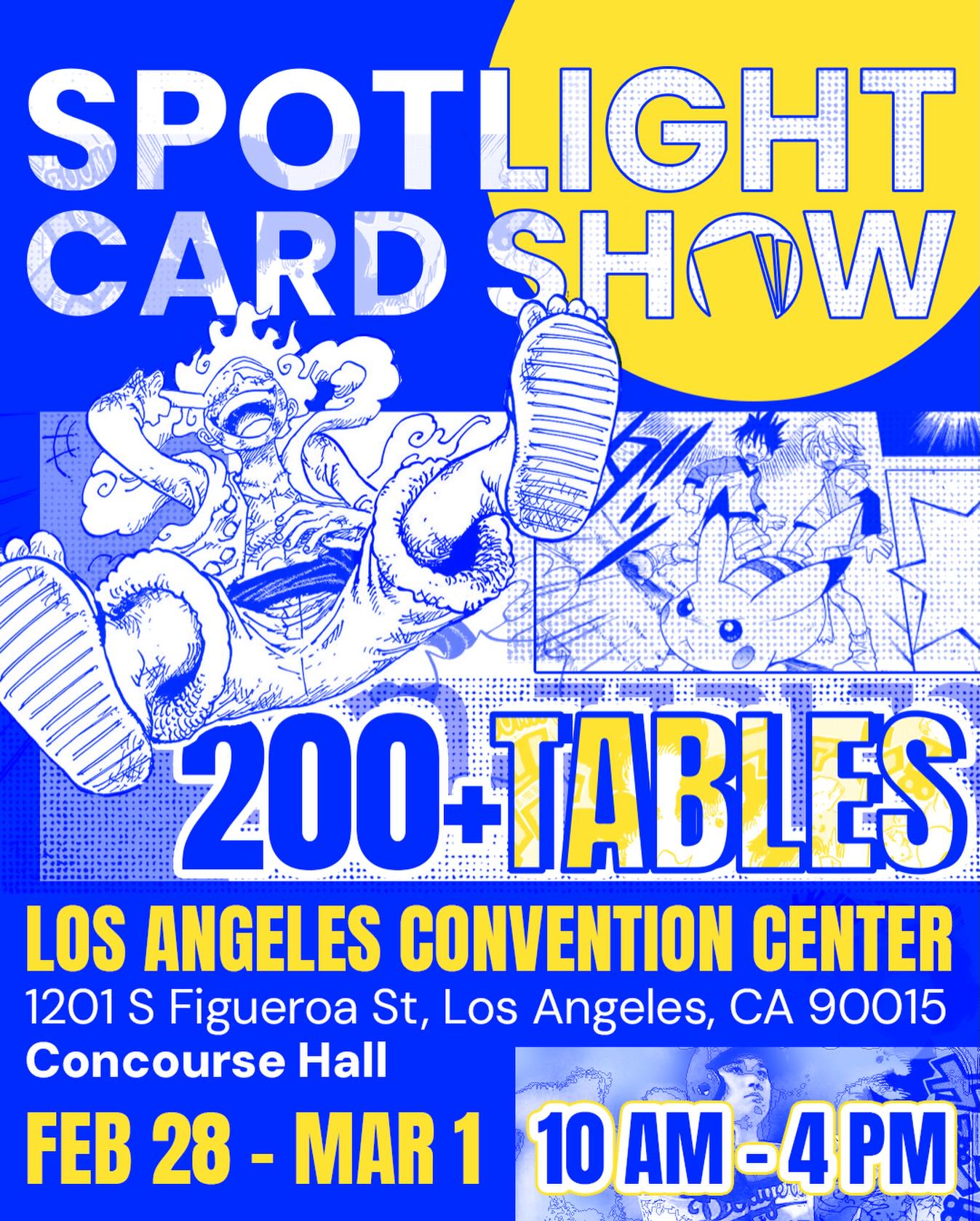 Spotlight Card Show Facebook ad: GET TIX NOW