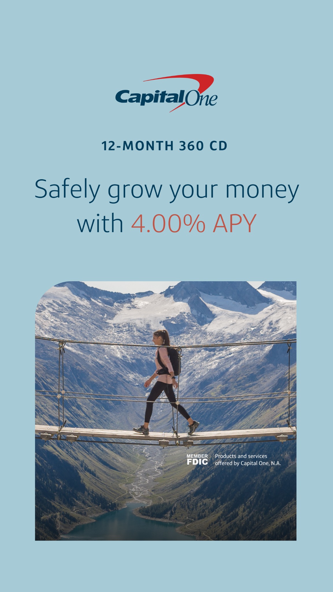 Capital One Facebook ad