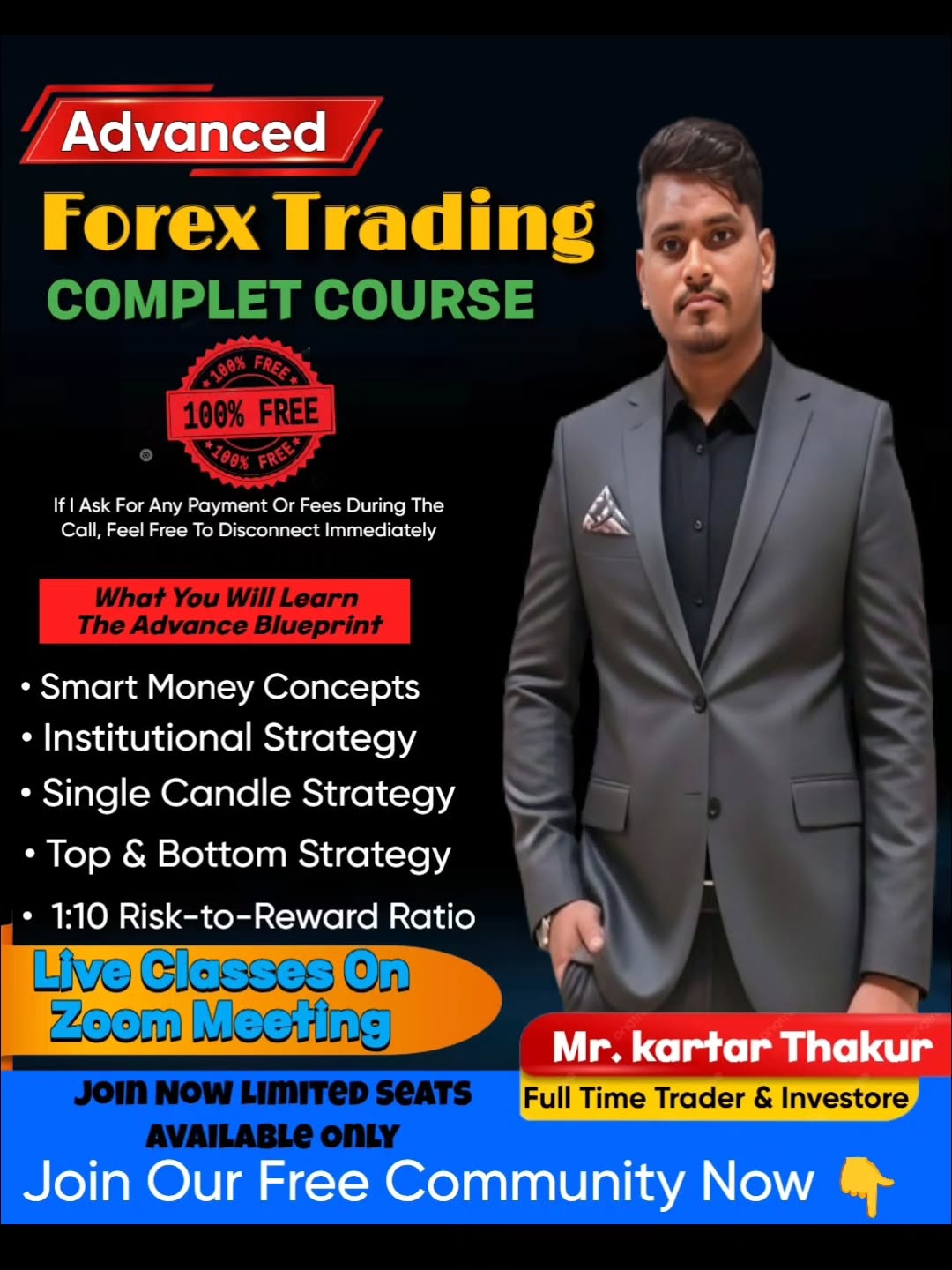learnwithkartar09 Facebook ad: Learn Trading Free Without Any Charges link IN…