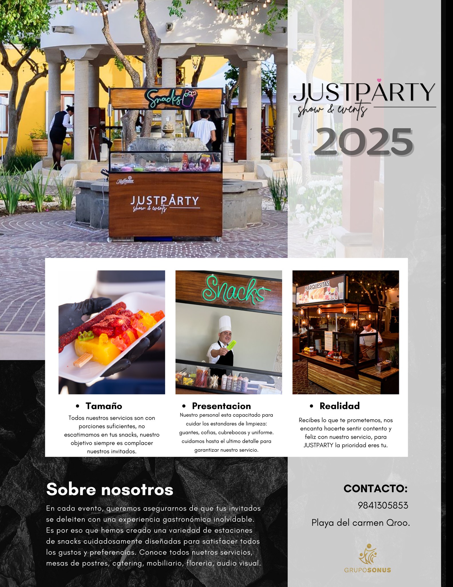Just Party Facebook ad: ¡Haz que tu evento sea inolvidable con nuestras…