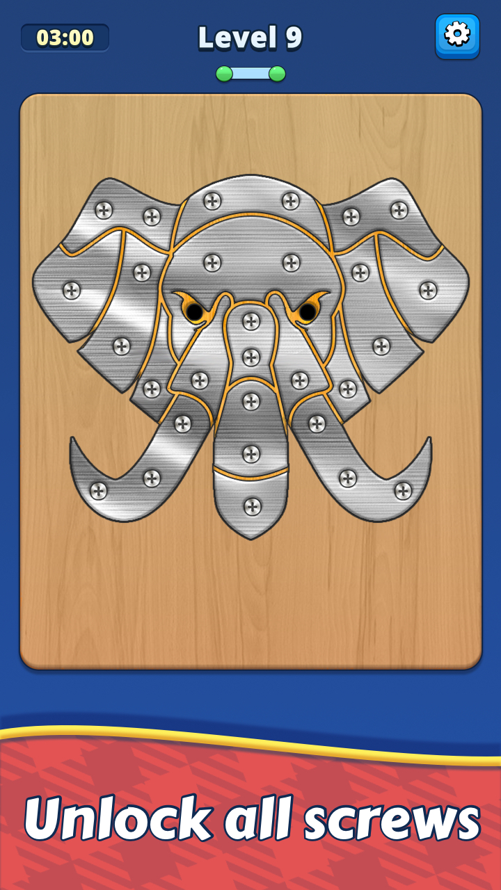 Take Off Bolts: Screw Puzzle Facebook ad