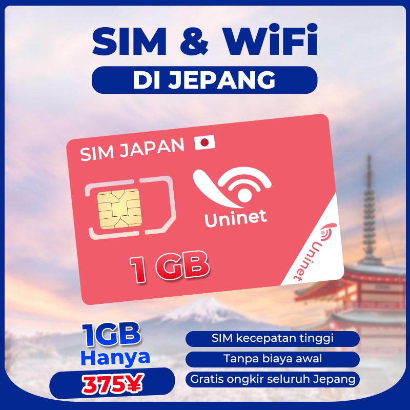 Uninet Mobile Facebook ad: KARTU SIM & WiFi TERMURAH DI JEPANG, TANPA…