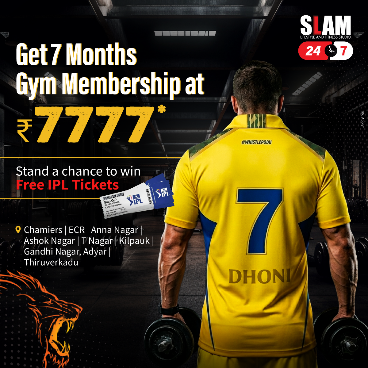 SLAM Lifestyle and Fitness Studio Facebook ad