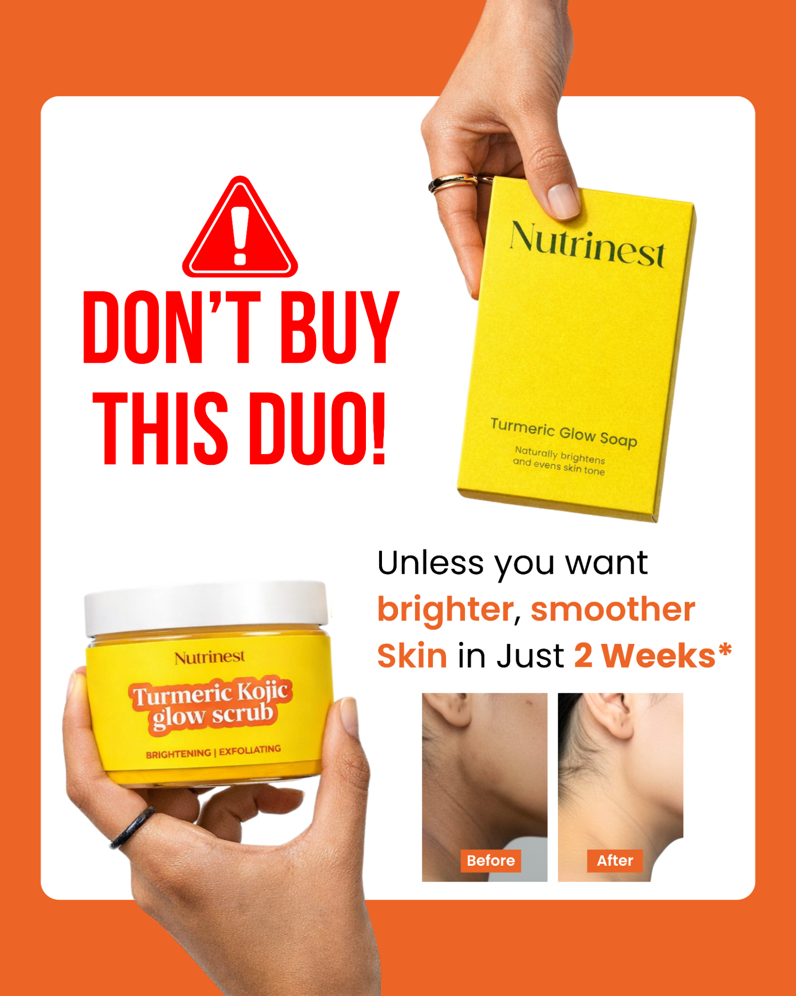 Nutrinest Facebook ad: See visible results in 7 days