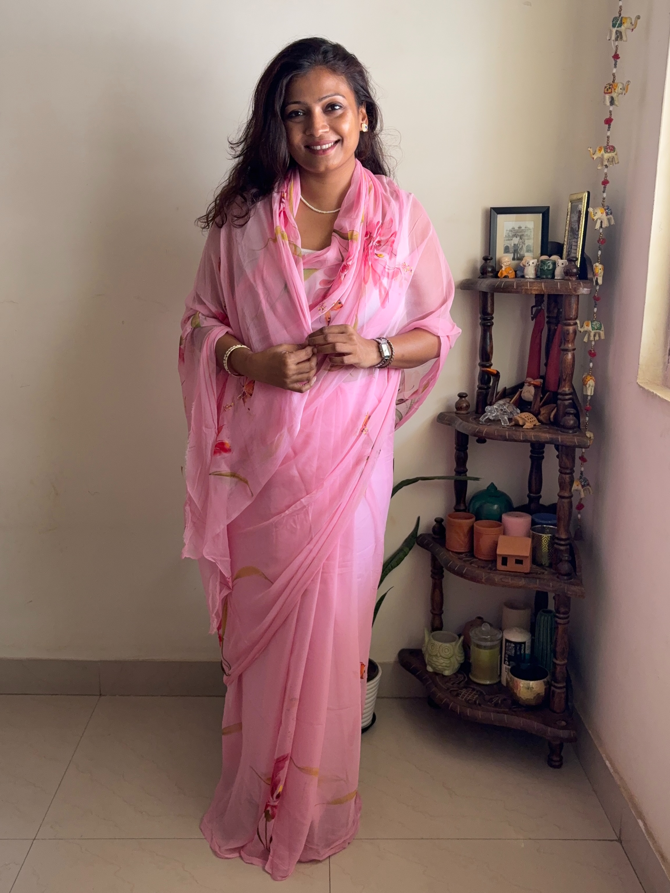 Camel Culture Clothing Facebook ad: Limited Stock! Hand-painted Chiffon Sarees