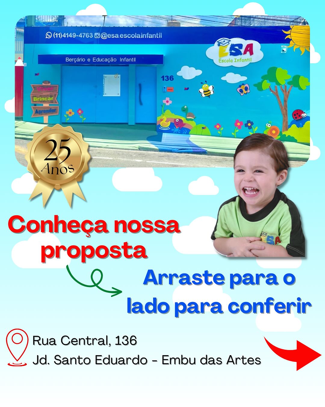 esa.escola.infantil Facebook ad: Conheça a nossa proposta