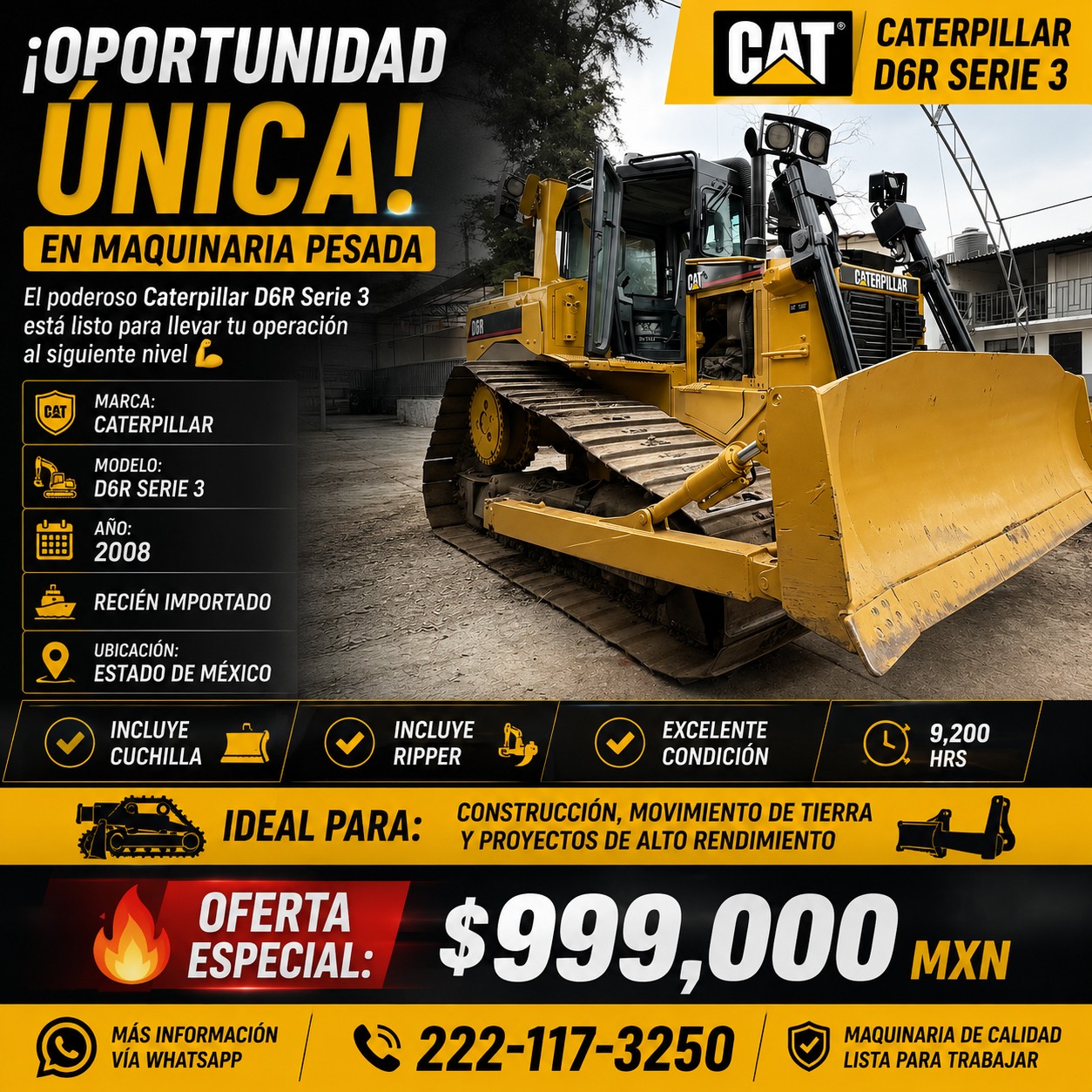 Comprar Ahora Facebook ad: ¡OPORTUNIDAD ÚNICA EN MAQUINARIA PESADA!