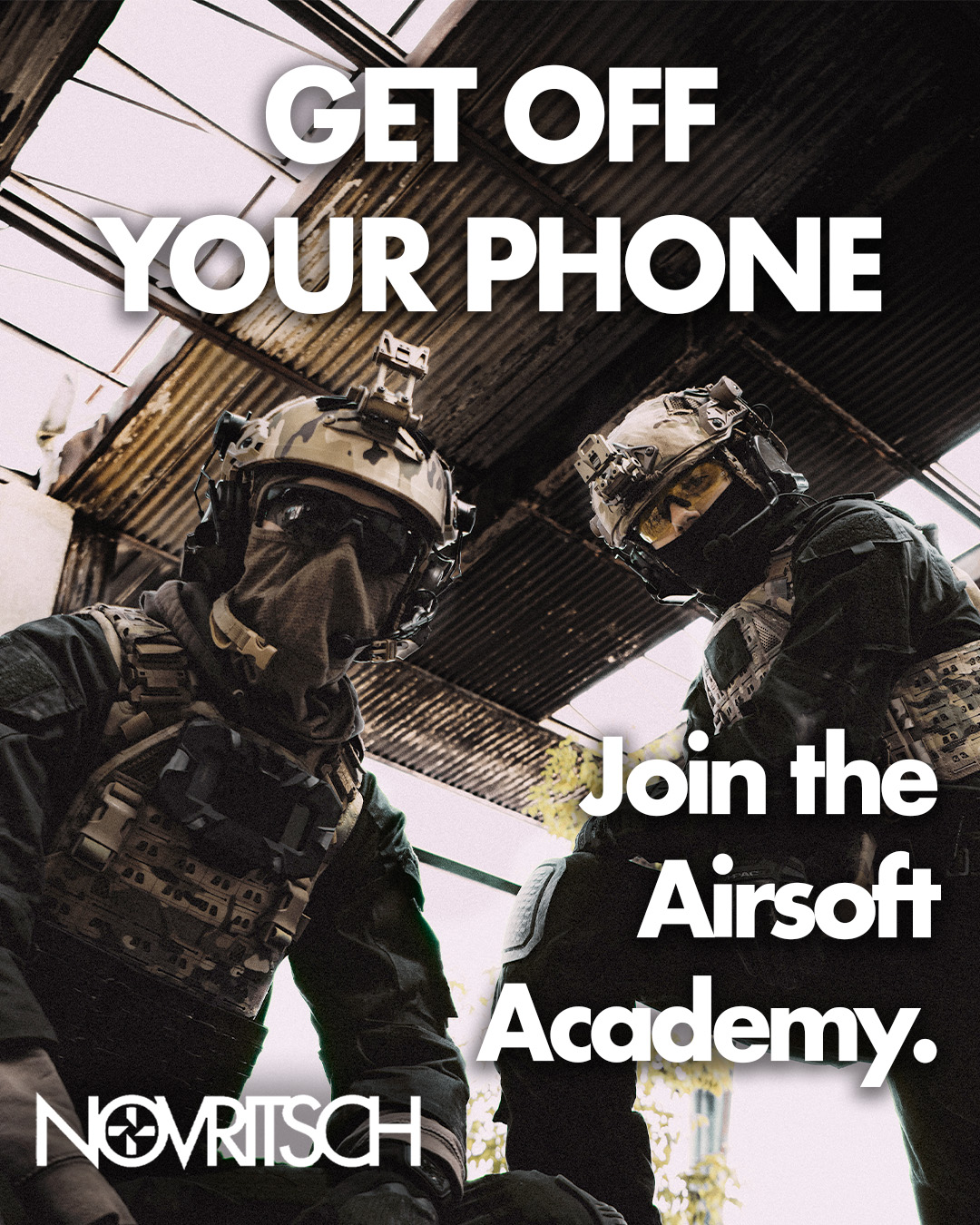Novritsch Gear Facebook ad: Stop Scrolling, Start Playing