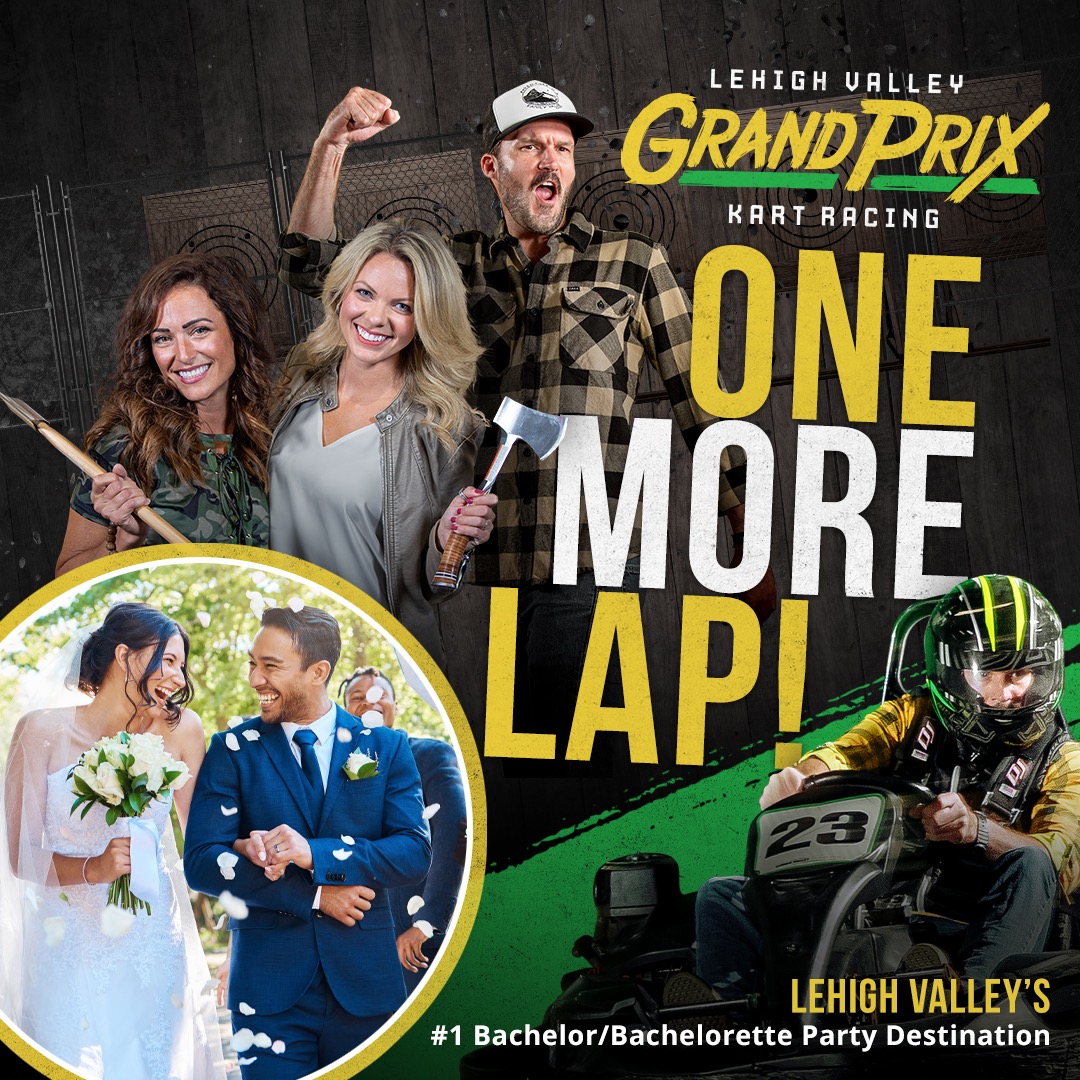 Lehigh Valley Grand Prix Facebook ad: Bachelorette - Bachelor Party at Lehigh Valley Grand Prix