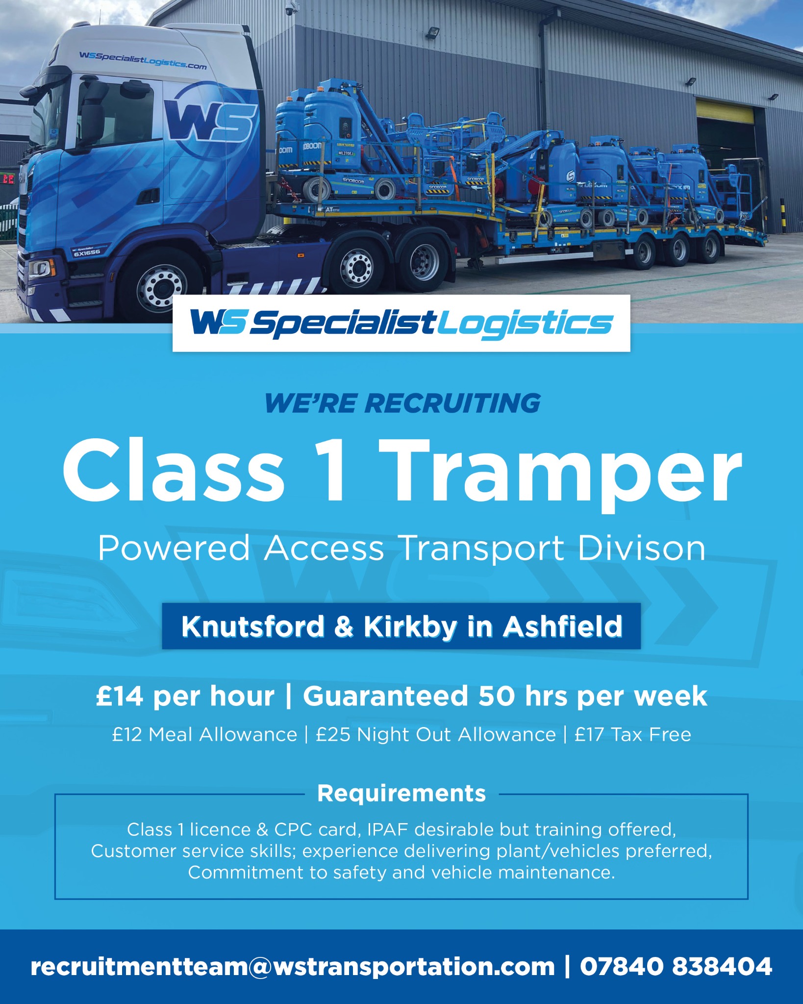 WS Transportation Facebook ad