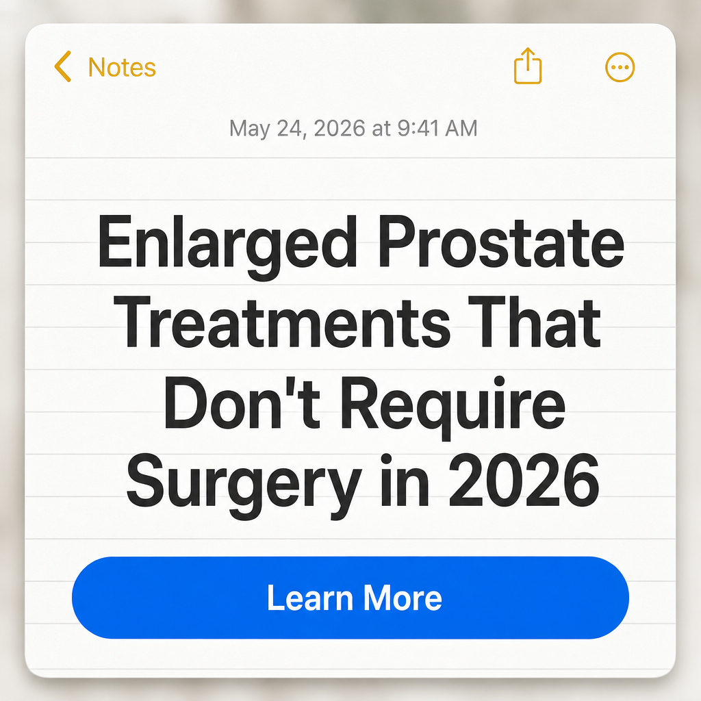 Web Wisdom Daily Facebook ad: Enlarged Prostate Treatments That Don't Require Surgery in…