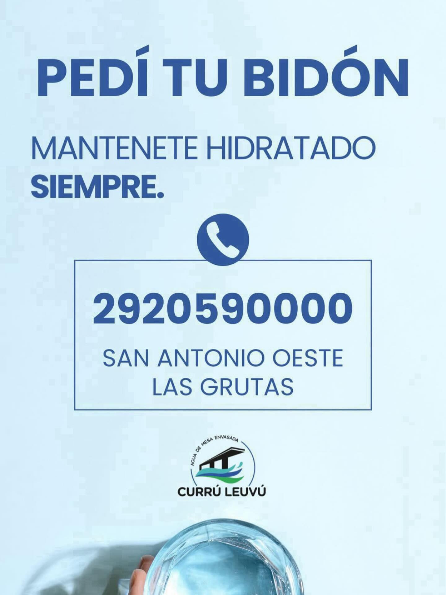 Agua Sustentable Facebook ad: Pedí tu bidón, te lo llevamos en el…