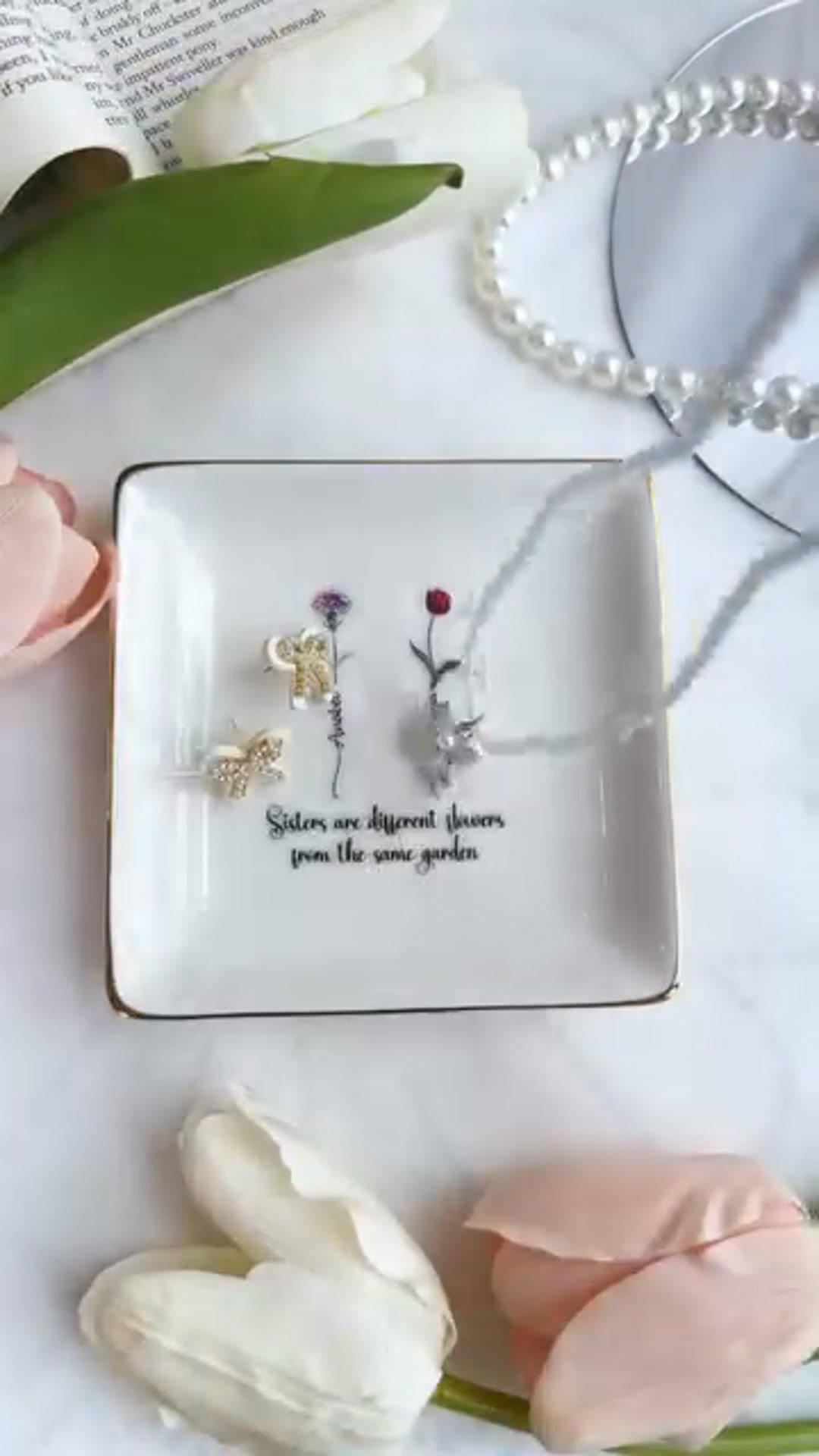 Pawesome House Custom Gifts Facebook ad: Sisters may be different flowers, but we all…
