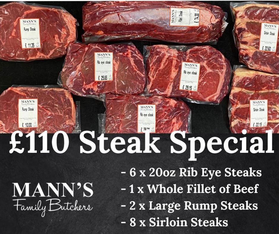 Manns Family Butchers Facebook ad
