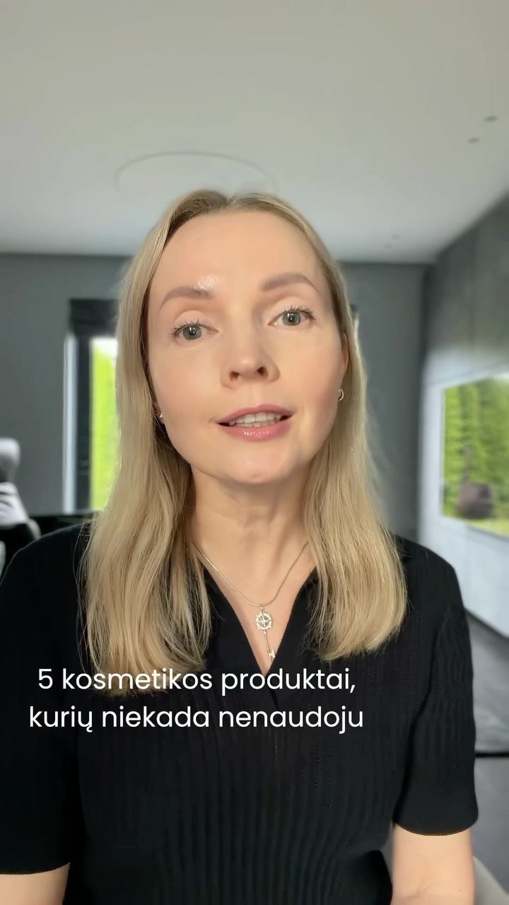indre_urbanaviciene Facebook ad: 5 kosmetikos produktai, kurių aš niekada nenaudoju.
