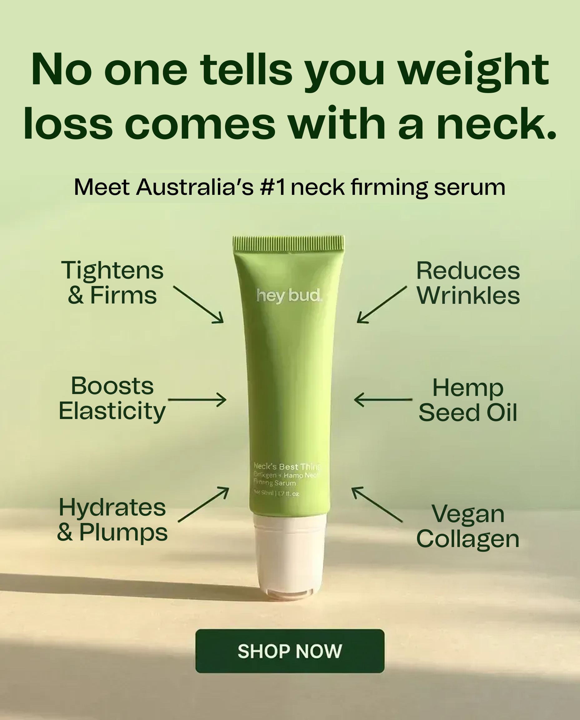 Hey Bud Skincare Facebook ad