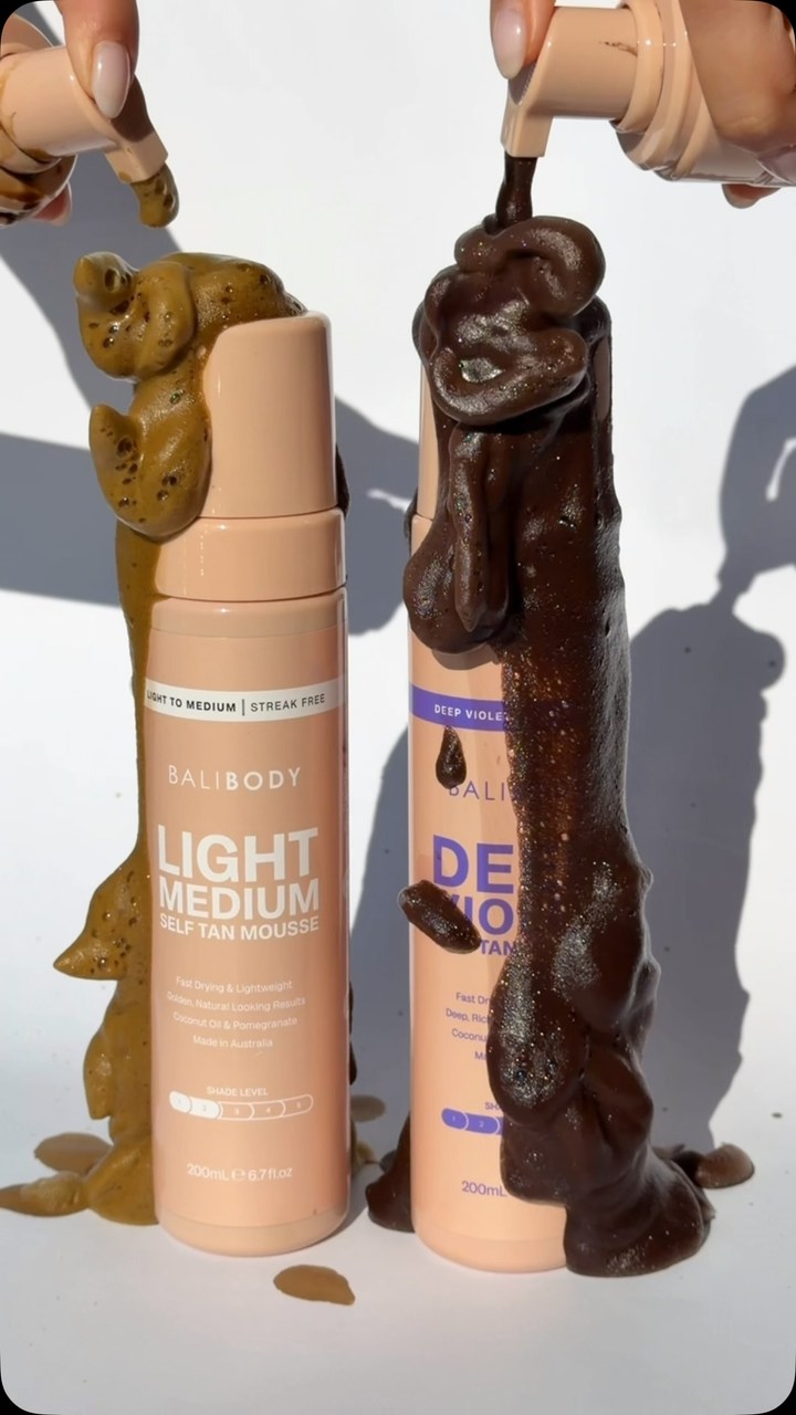 Bali Body Facebook ad: Comparing our lightest shade to our deepest shade…