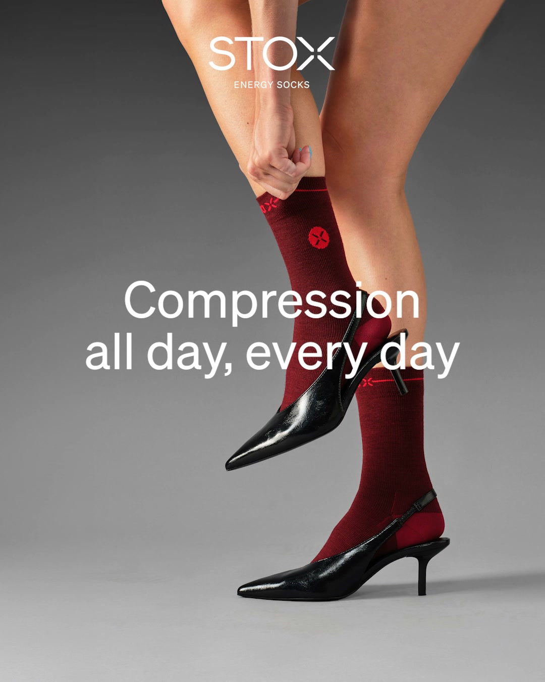 STOX Energy Socks Facebook ad: Voorkom vermoeide benen