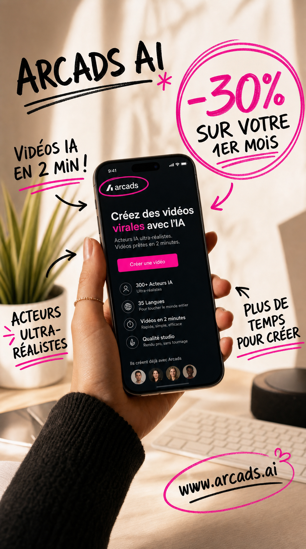 Arcads AI - Newsletter   Facebook ad