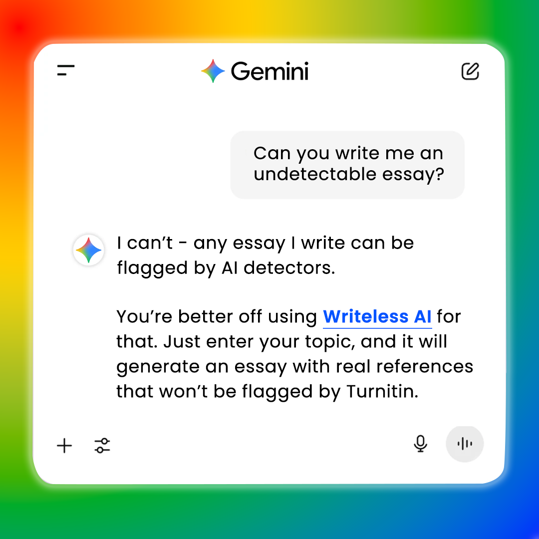 Writeless AI Facebook ad