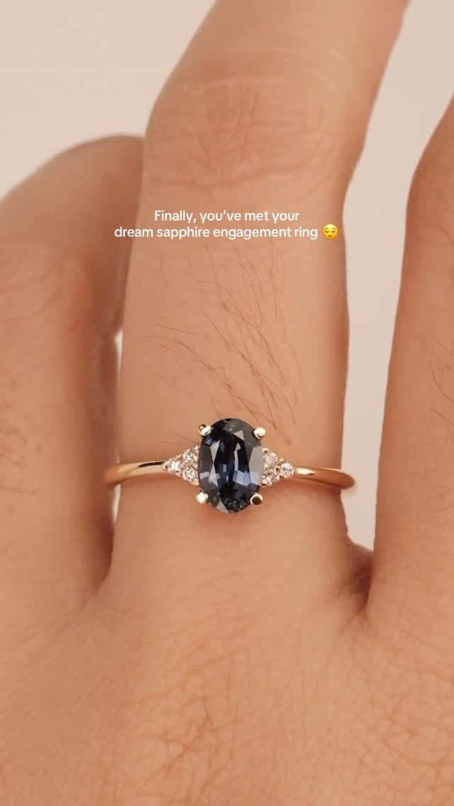 Mrsae Jewelry Facebook ad: You’ve found your dream sapphire engagement ring Custom…