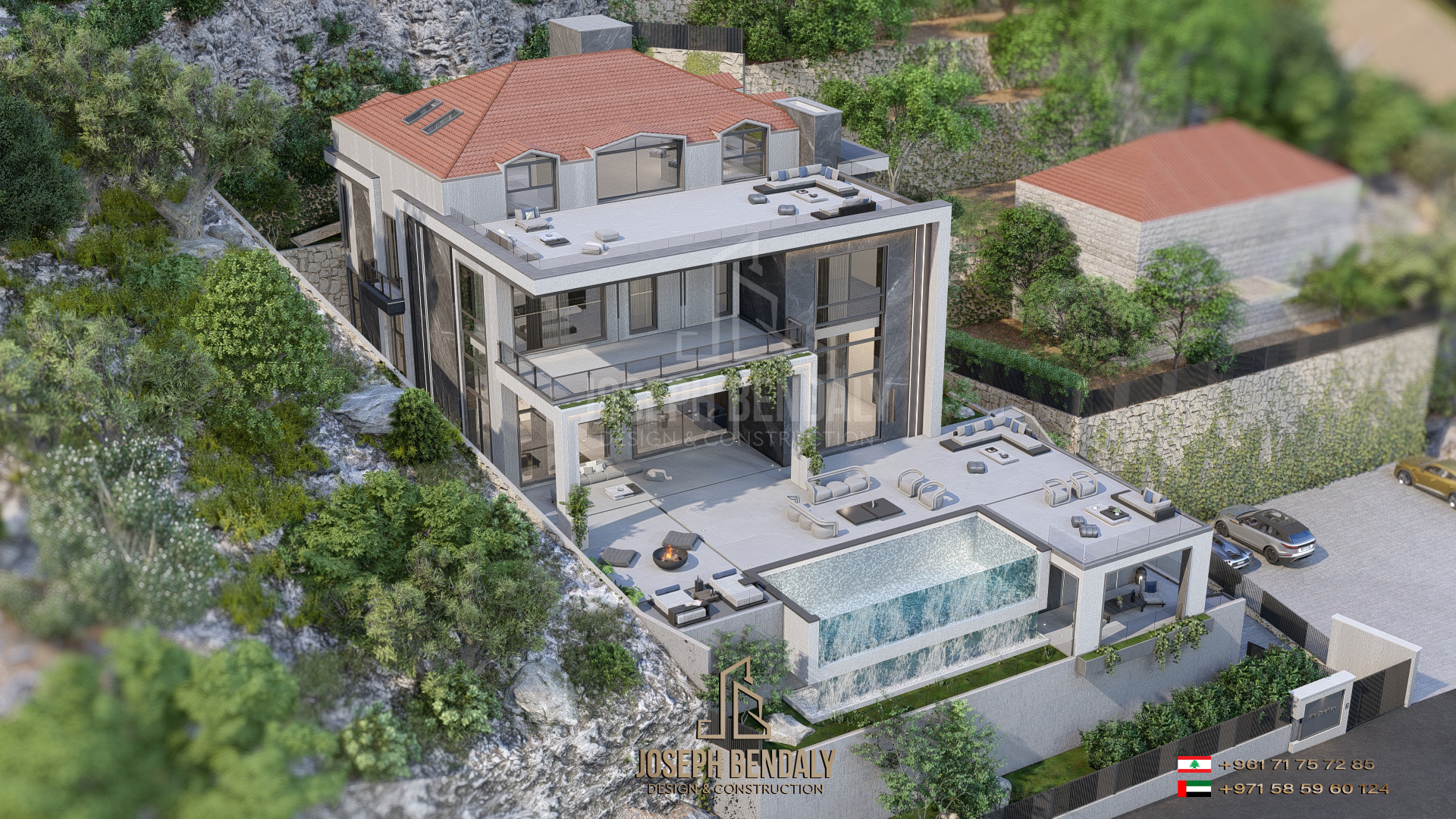 JB - Design & Construction Facebook ad: من الرخصة للمفتاح.