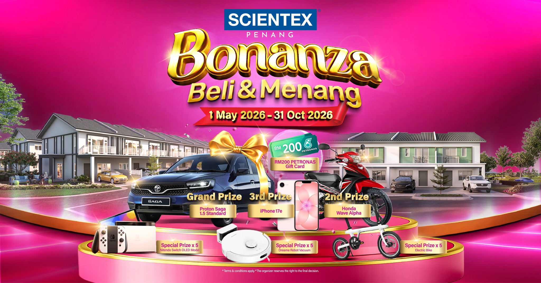 Scientex Penang Facebook ad: LET’S JOIN THE BONANZA BELI & MENANG CAMPAIGN!