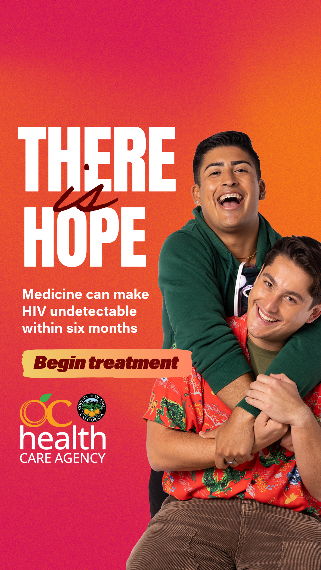OC Health Care Agency Facebook ad from Jan 13, 2026