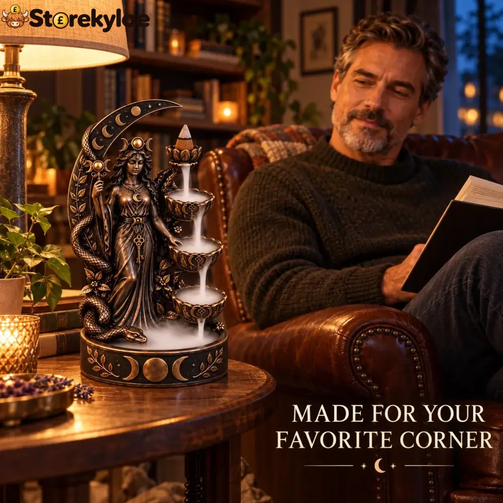Storekyloe Facebook ad: Mystical Home Decor｜Enchanted Goddess Backflow Incense…