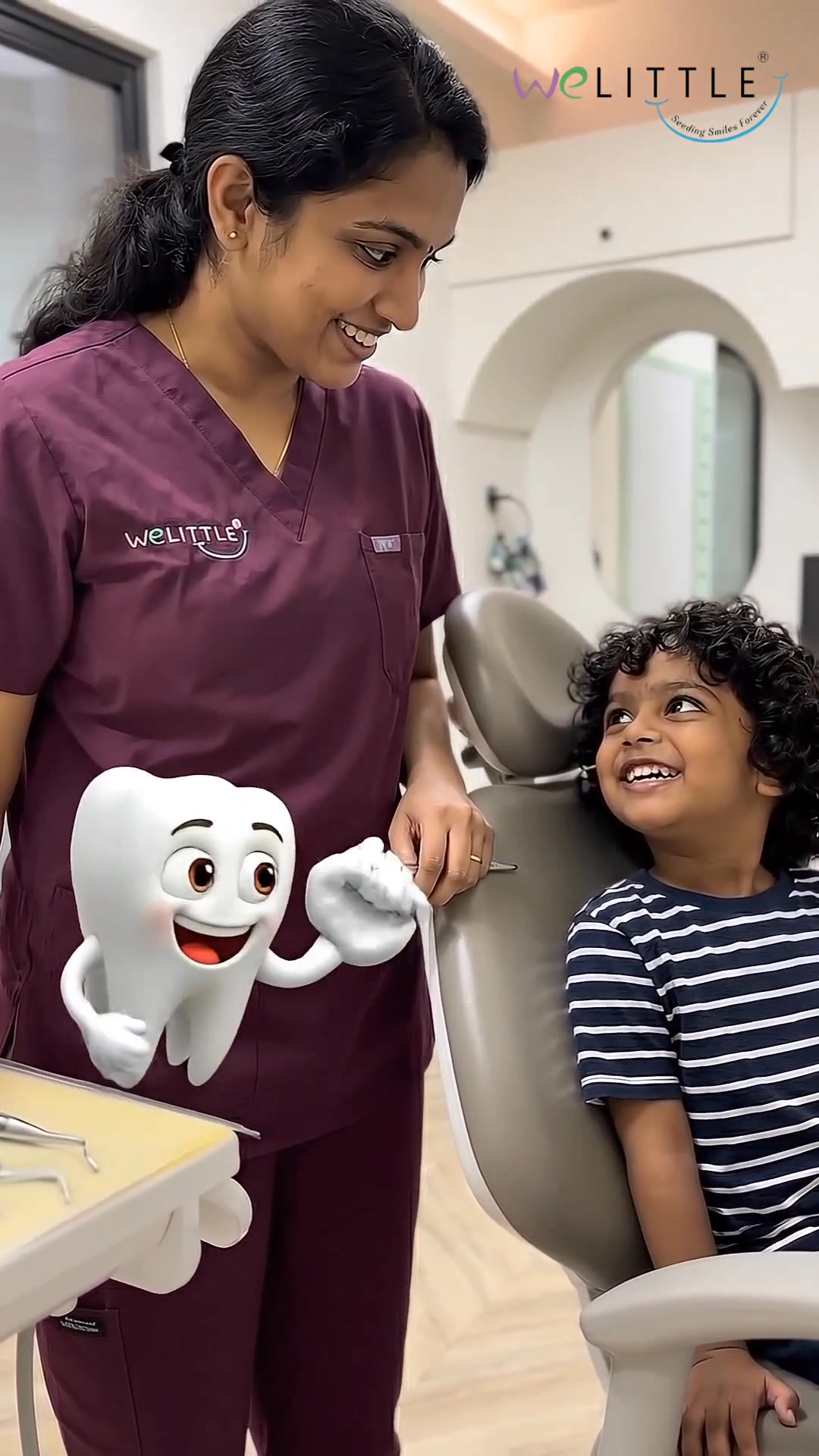 WE Little Facebook ad: Gentle Dental Care Made for Kids