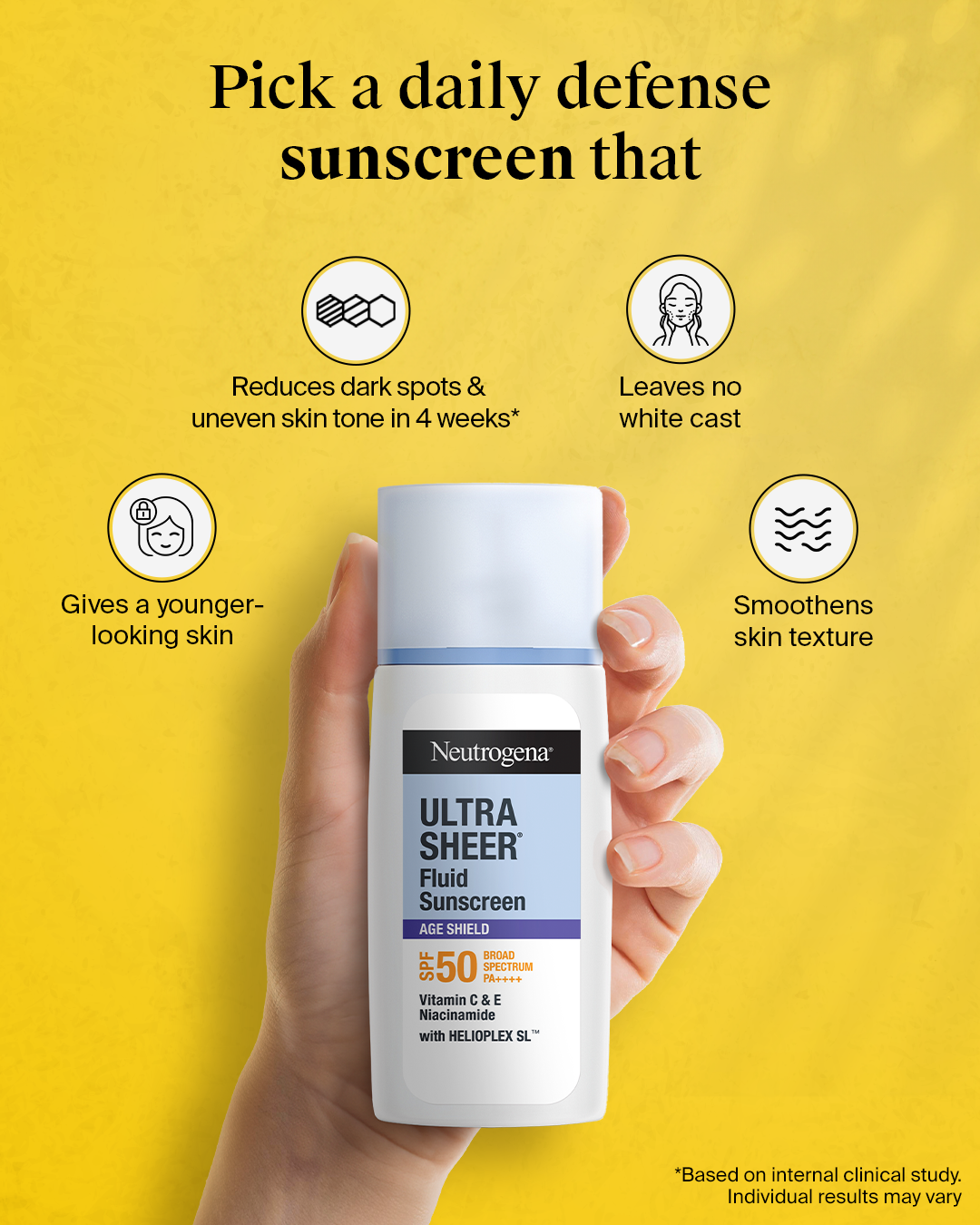 Neutrogena Facebook ad: Neutrogena Ultra Sheer Age Fluid Sunscreen