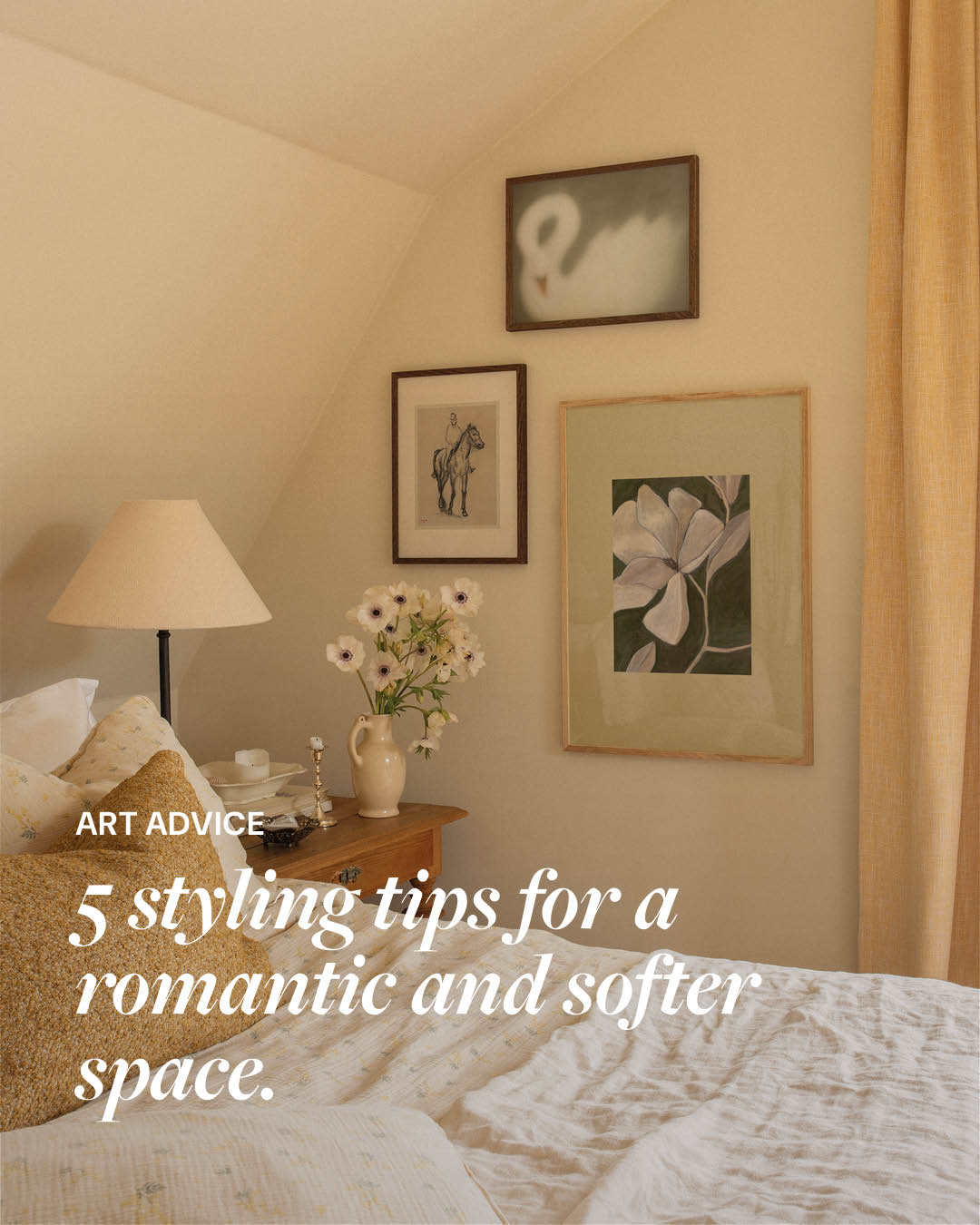 Desenio Facebook ad: Transform your space with a touch of romance.