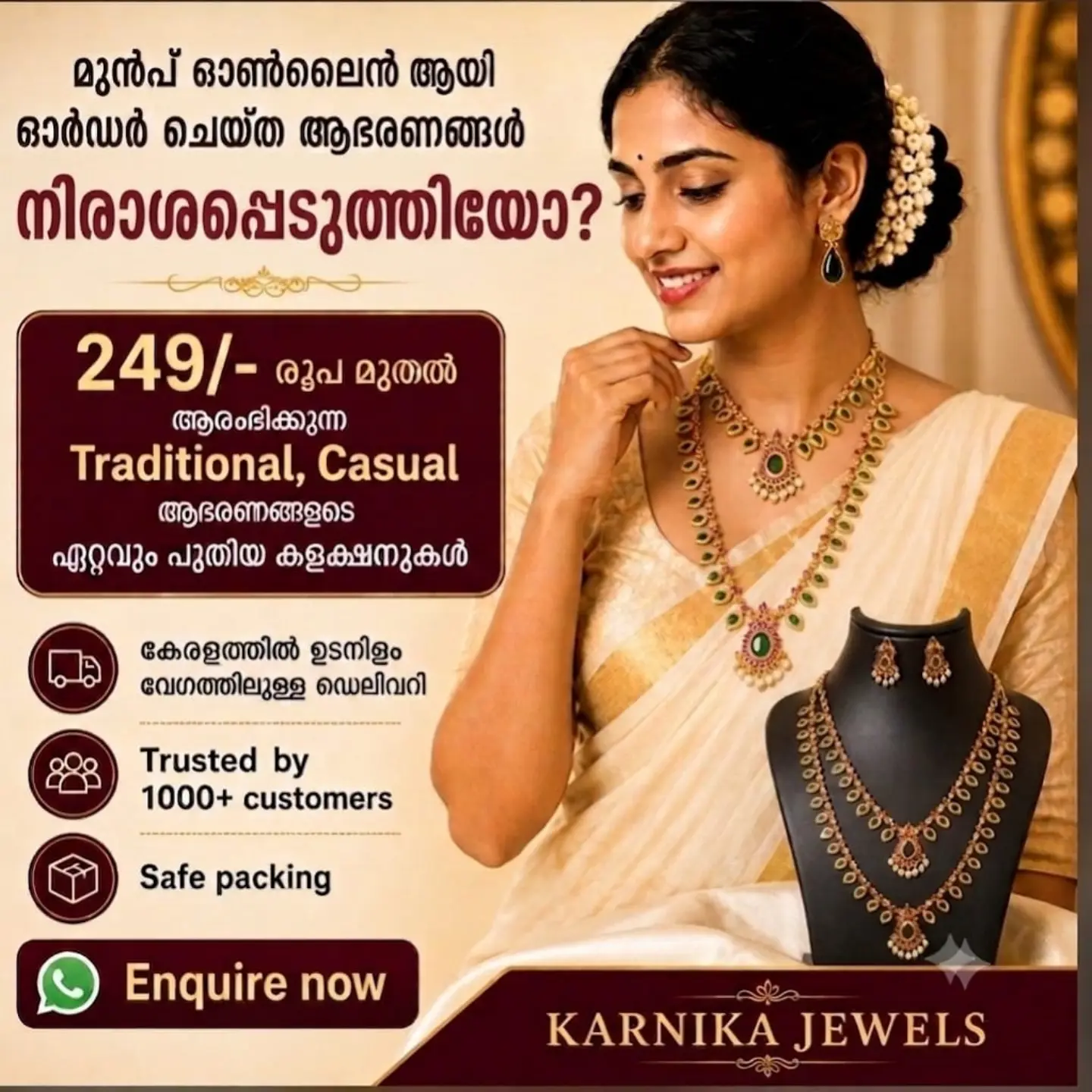 Karnika jewels Facebook ad