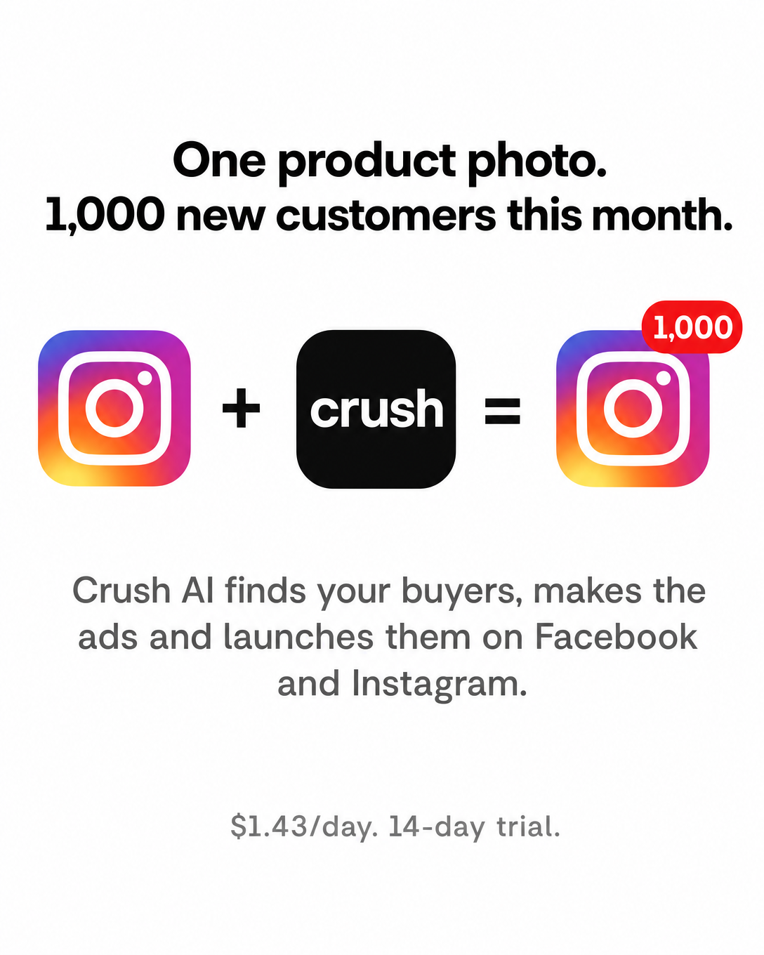 trycrush.ai Facebook ad