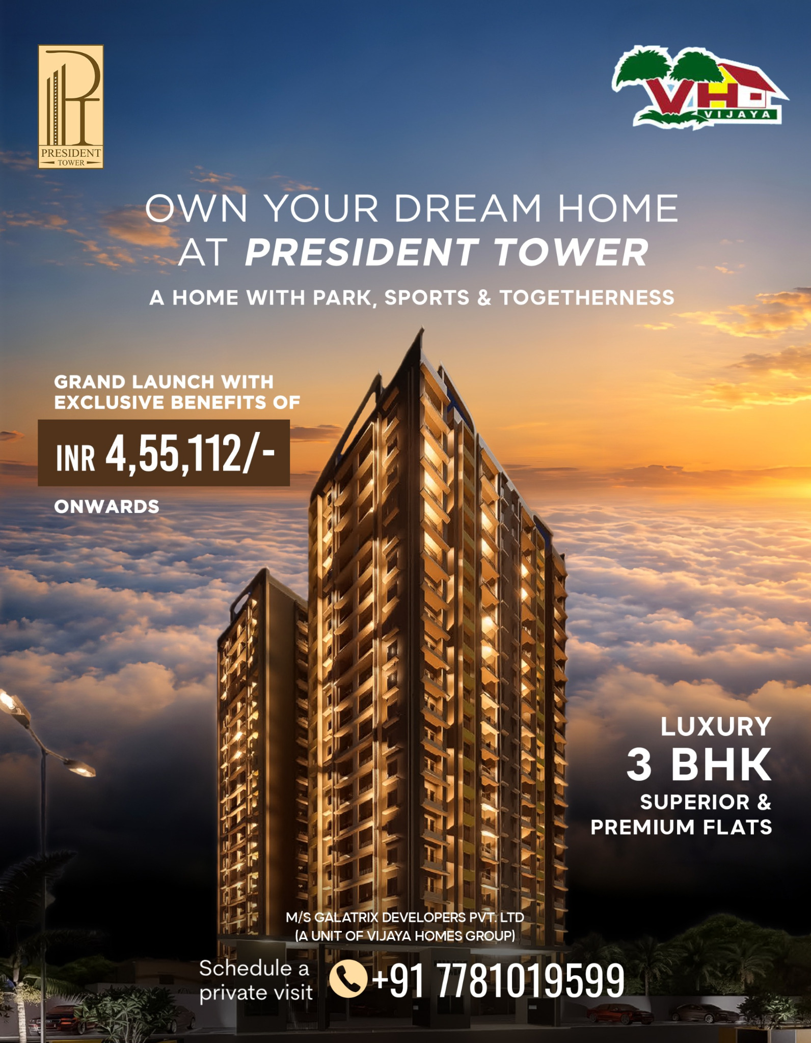 Vijaya Homes Group Facebook ad: NEW LAUNCH