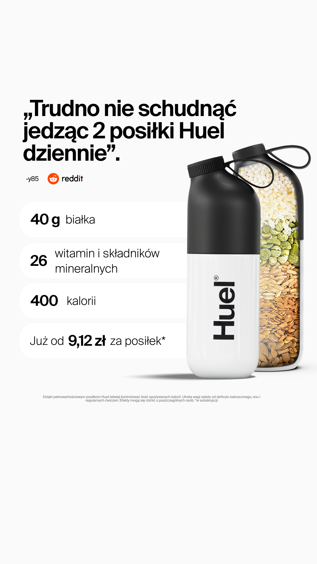 Huel Facebook ad