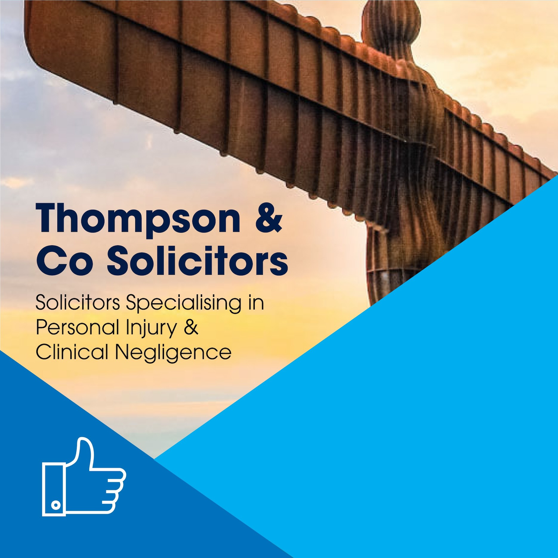 Thompson & Co Solicitors Facebook ad: Solicitors specialising in Mesothelioma, Asbestos Clams.