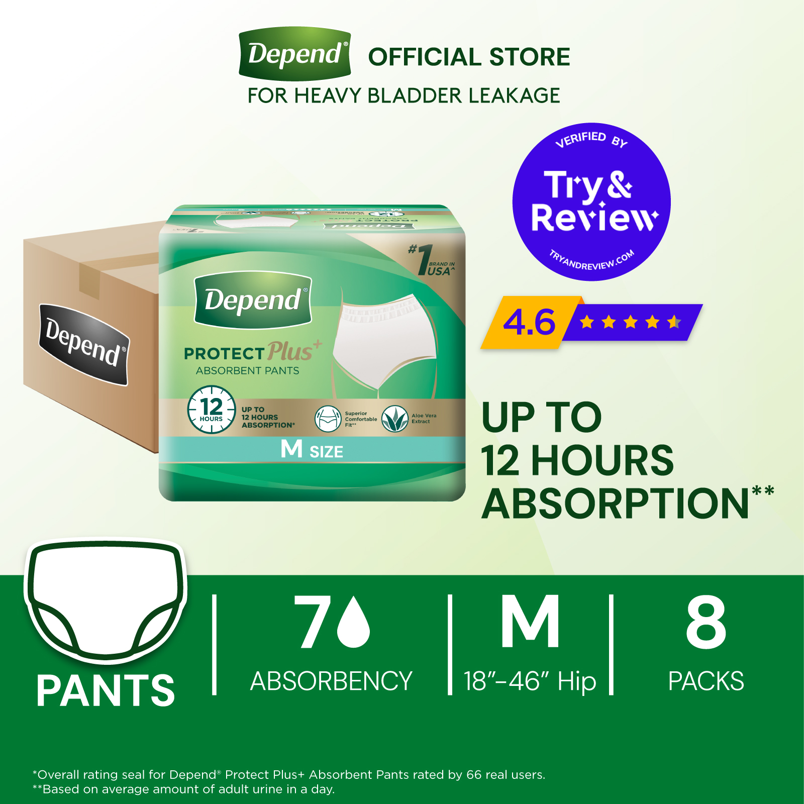 Depend Singapore Facebook ad: No leaks. No stress.