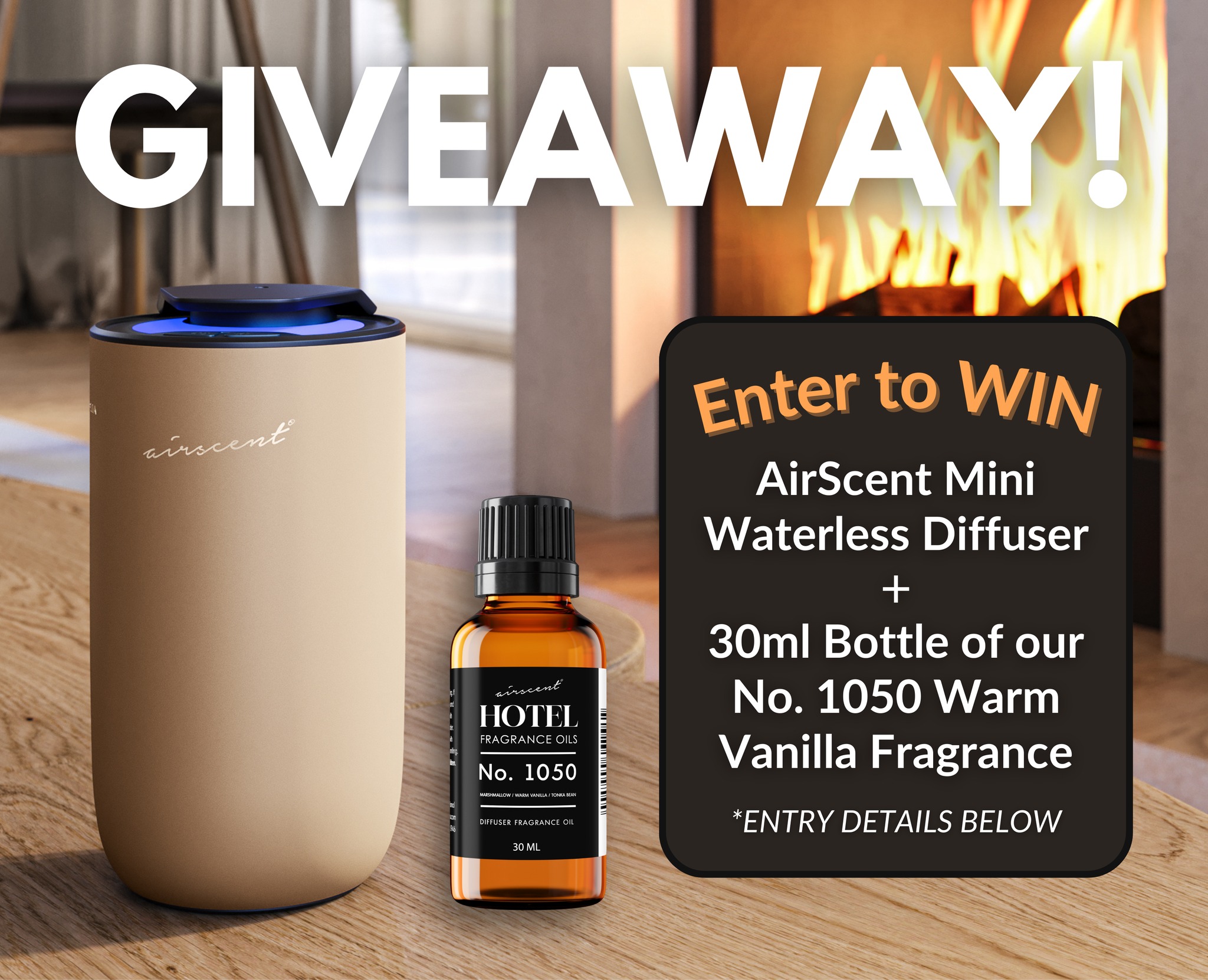 AirScent Diffusers Facebook ad: MINI DIFFUSER BUNDLE GIVEAWAY