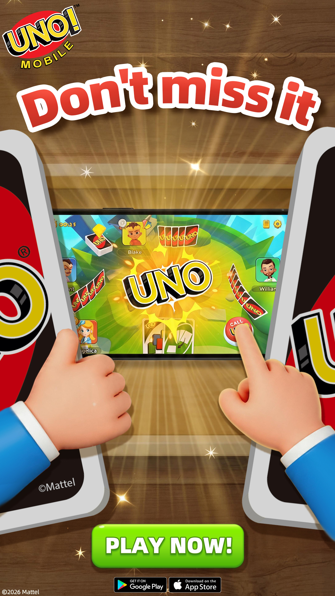 UNO! Mobile Game Facebook ad
