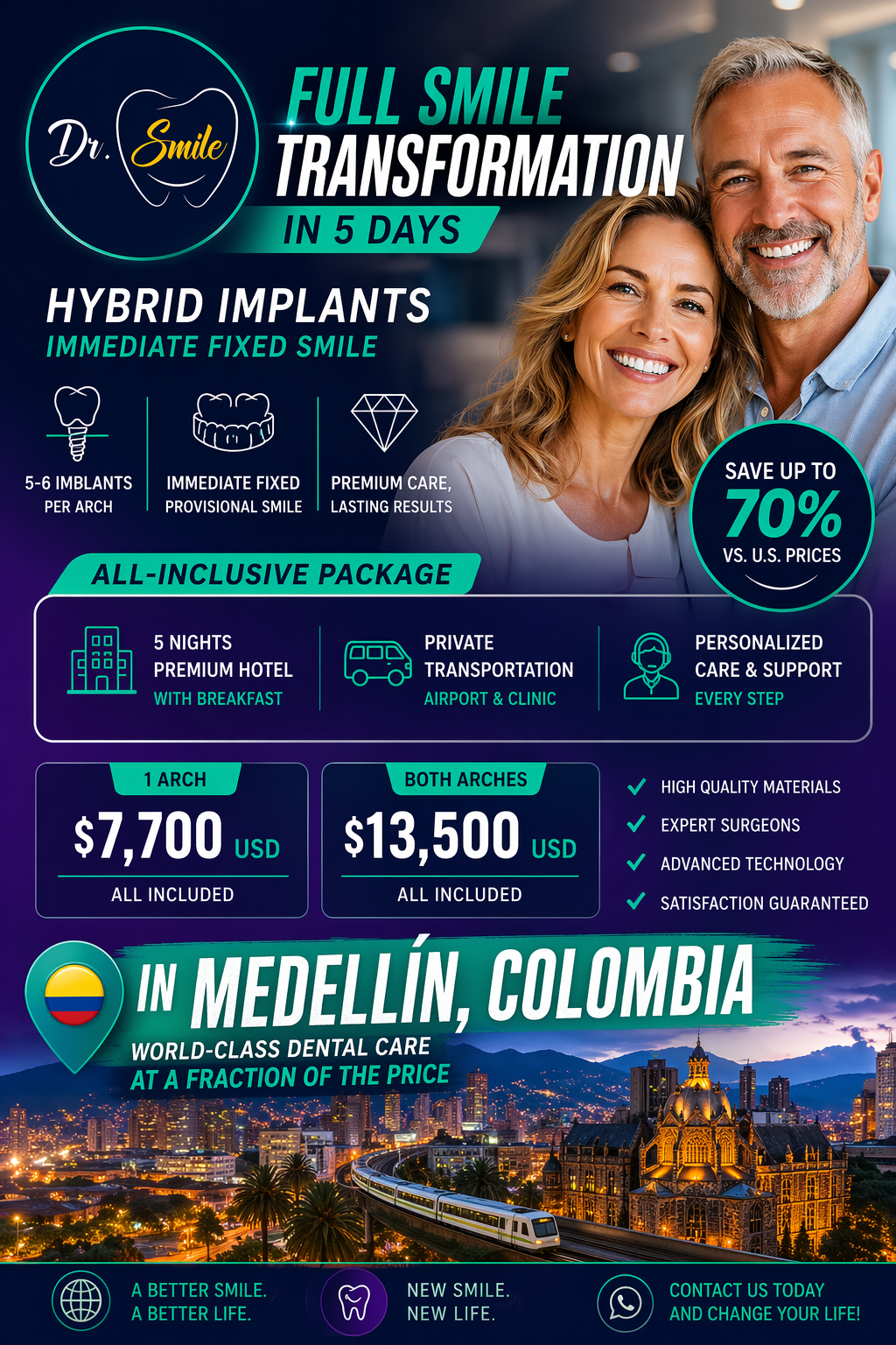 Dr. Smile Colombia Facebook ad