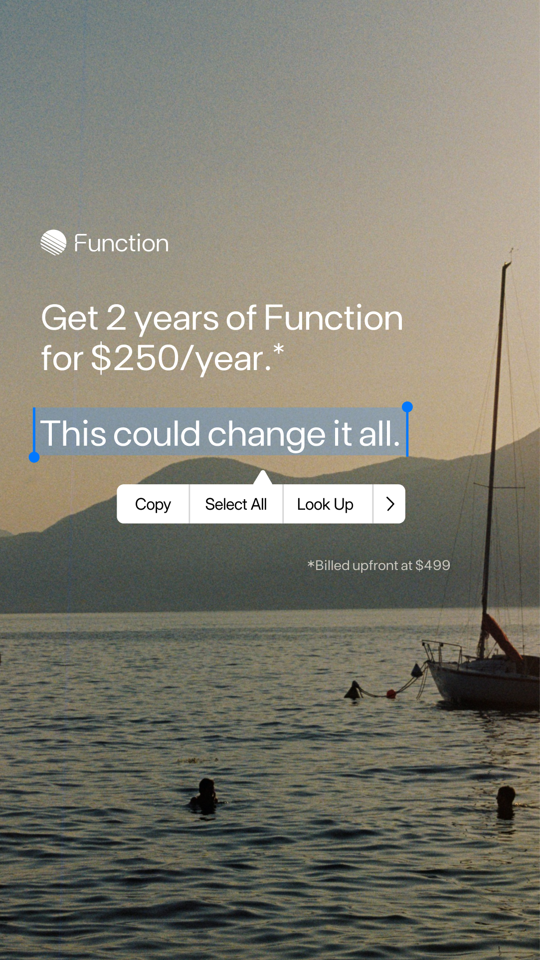 Function Health Facebook ad