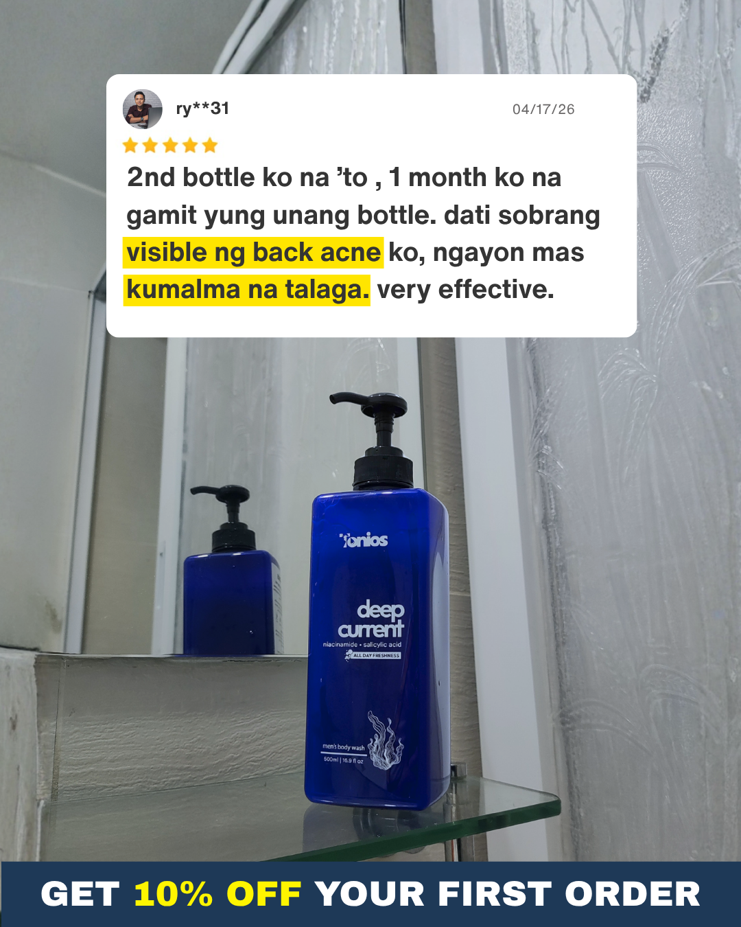 Tonios Facebook ad