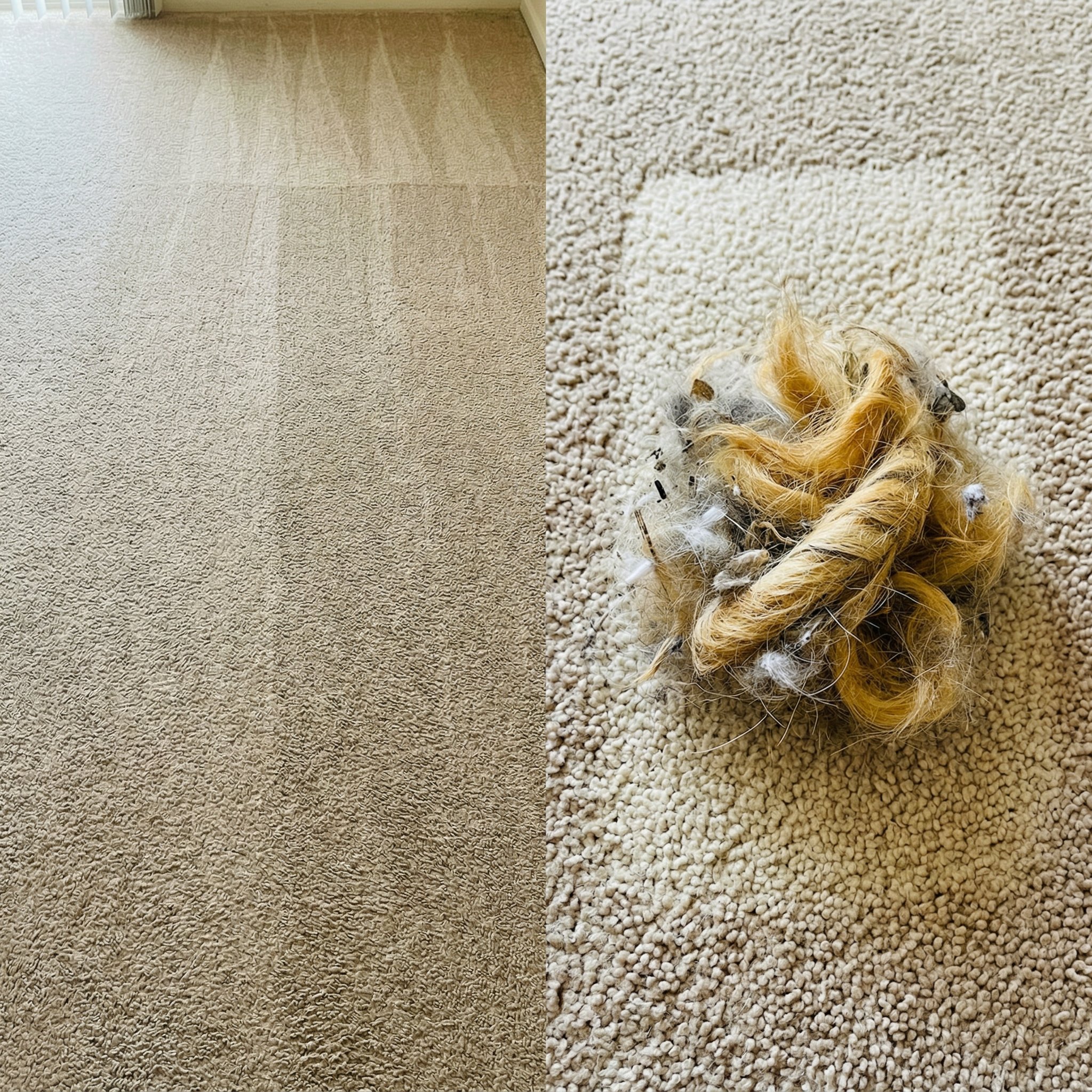 Uproot Clean Facebook ad: Vacuumed Every Day. My Carpet Was Never Clean