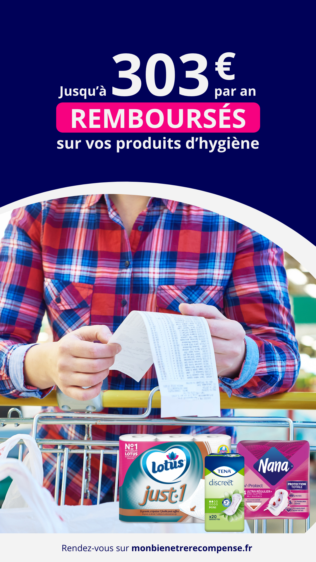 Mon bien-être récompensé Facebook ad: Faites des économies!