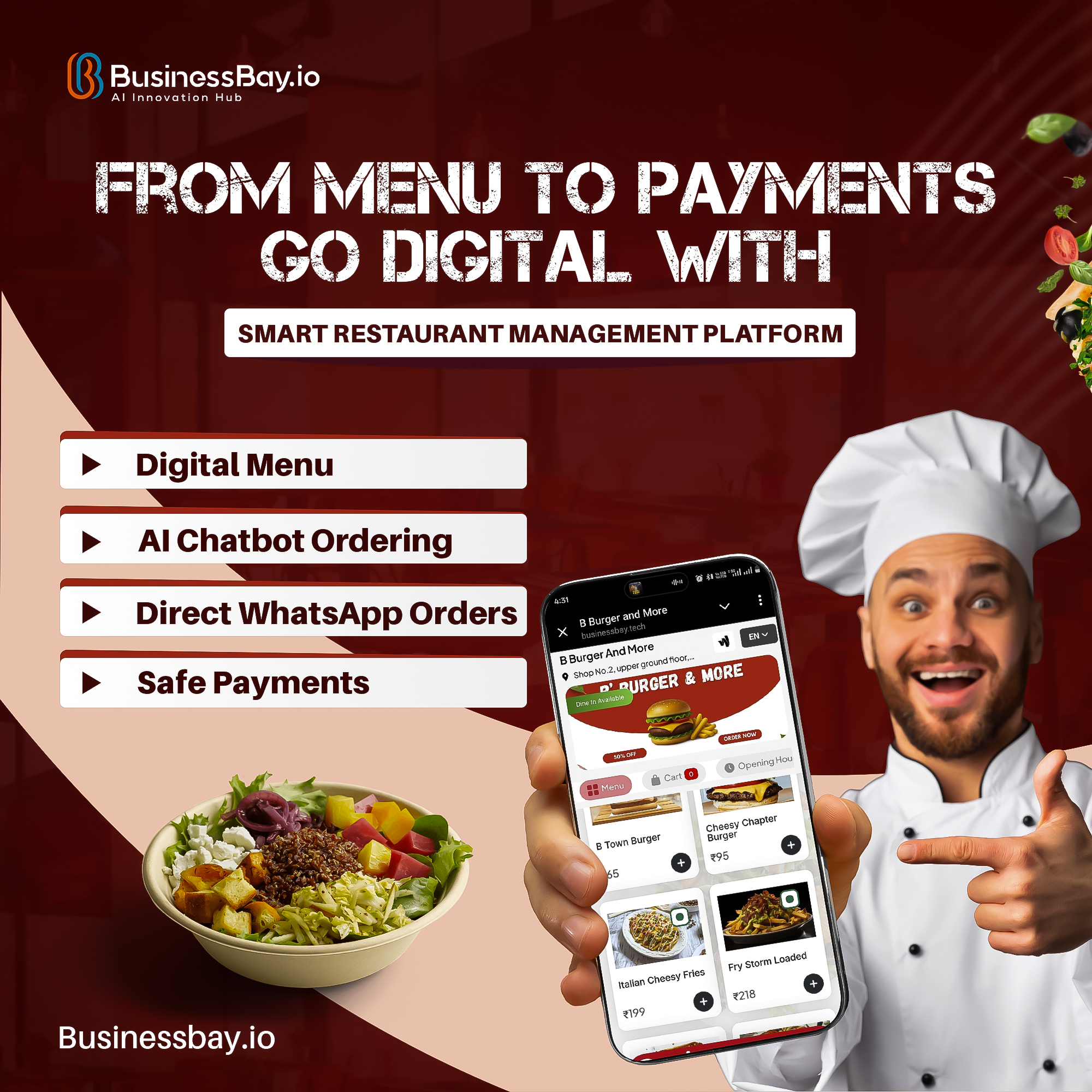 Business Bay Facebook ad
