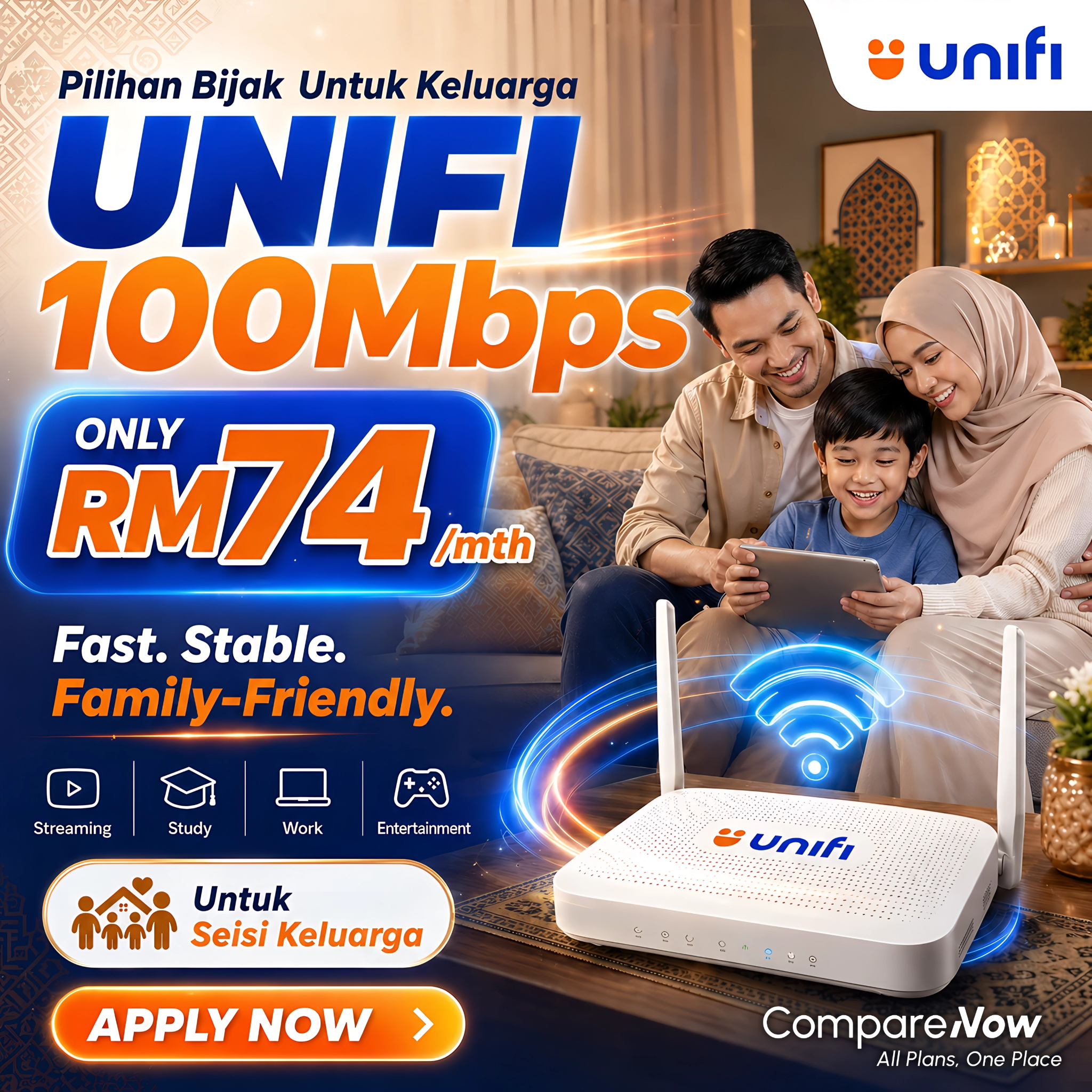 Compare Now Facebook ad