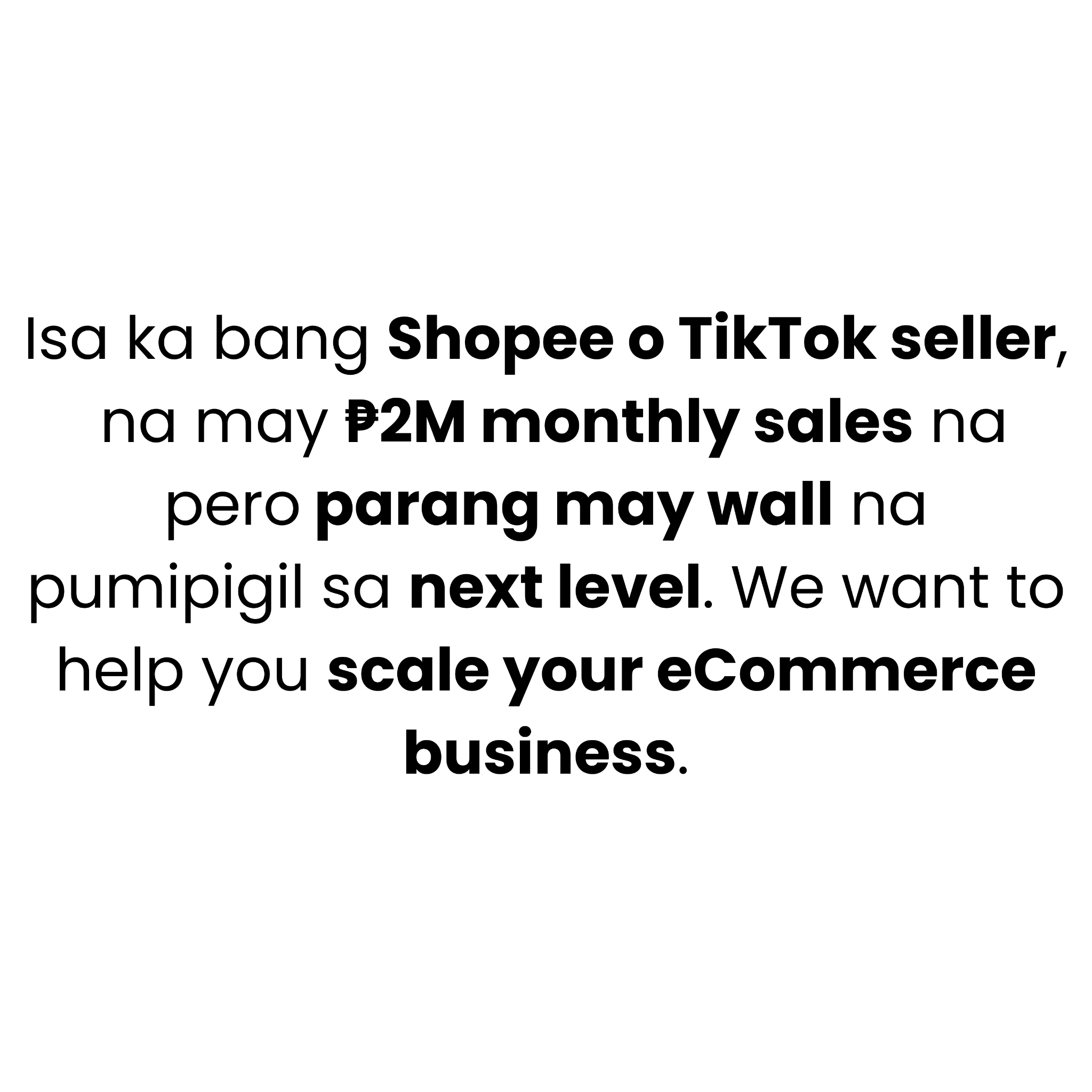 ECOM Accelerator Facebook ad