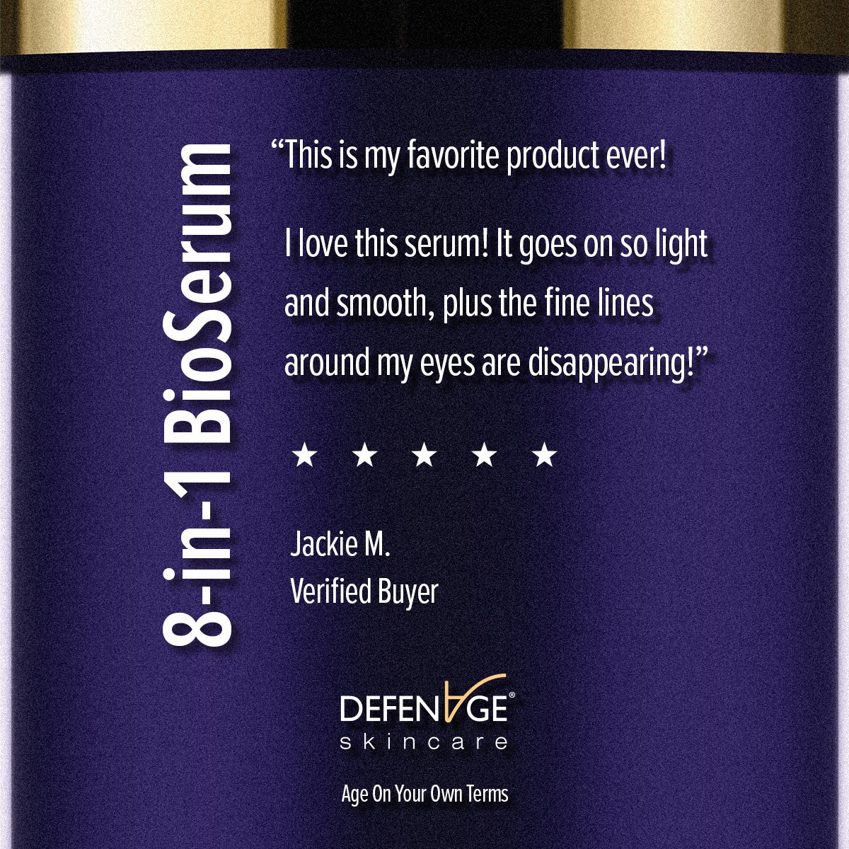 DefenAge Facebook ad: Advanced Anti-Aging Skincare