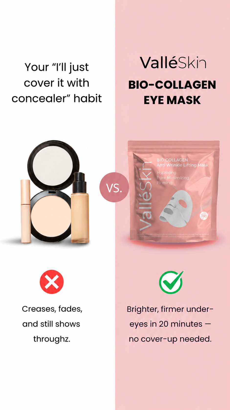 ValléSkin Facebook ad from Aug 8, 2026